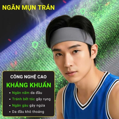 Băng đô thể thao nam Làng Gym – Chặn mồ hôi, giữ tóc, nhẹ đen 10g – 48.999₫ 2