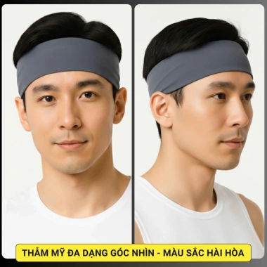 Băng đô thể thao nam Làng Gym – Chặn mồ hôi, giữ tóc, nhẹ đen 10g – 48.999₫ 3