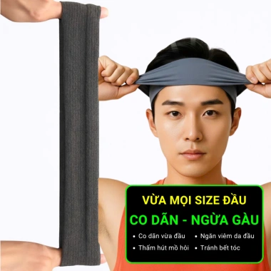 Băng đô thể thao nam Làng Gym – Chặn mồ hôi, giữ tóc, nhẹ đen 10g – 48.999₫ 6