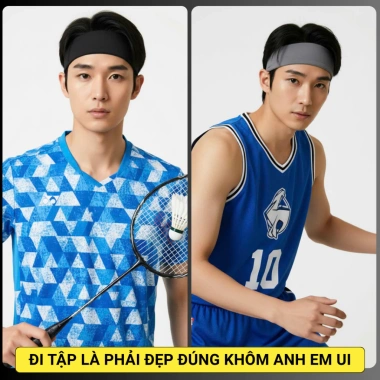 Băng đô thể thao nam Làng Gym – Chặn mồ hôi, giữ tóc, nhẹ đen 10g – 48.999₫ 7