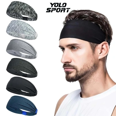 Băng đô thể thao xước mềm co giãn, thấm hút mồ hôi cho Nam Nữ Gym Yoga chạy bộ