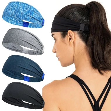 Băng đô thể thao xước mềm co giãn, thấm hút mồ hôi cho Nam Nữ Gym Yoga chạy bộ 3 Băng đô thể thao xước mềm co giãn, thấm hút mồ hôi cho Nam Nữ Gym Yoga chạy bộ 3