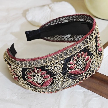 Băng đô thêu hoa cổ điển màu xám viền rộng chống trượt - Giá ưu đãi 49.834 VND 10 Băng đô thêu hoa cổ điển màu xám viền rộng chống trượt - Giá ưu đãi 49.834 VND 10