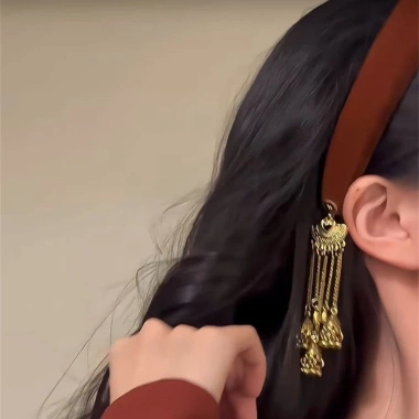 Băng Đô Tua Rua Retro Phong Cách Dân Tộc Trung Quốc - Phụ Kiện Tóc Nam Giá Ưu Đãi
