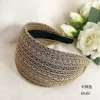 Băng đô viền rộng che tóc màu xám, phù hợp tóc ngắn, có răng ngăn trượt - phong cách thời trang 2