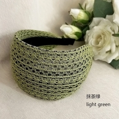Băng đô viền rộng che tóc màu xám, phù hợp tóc ngắn, có răng ngăn trượt - phong cách thời trang
