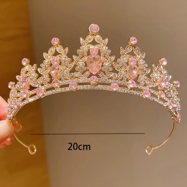 Băng đô vương miện pha lê cô dâu – Đạo cụ chụp ảnh tiệc sinh nhật, giao hàng nhanh, giảm giá 17%