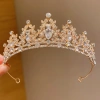 Băng đô vương miện pha lê cô dâu – Đạo cụ chụp ảnh tiệc sinh nhật, giao hàng nhanh, giảm giá 17% 7