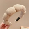 Băng đô xốp xoắn gợn sóng mềm mại màu đơn sắc - Thích hợp Spa rửa mặt, chỉ 39.600₫ 10