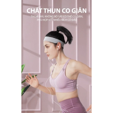 Băng đô Yasu 2.104 thấm hút mồ hôi, vải dệt kim không xù lông, nam nữ, 49.000₫ 7