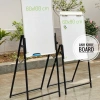 Bảng Flipchart 60x100 cm Dễ Gấp, Chiều Cao Điều Chỉnh, Kèm Bút, Nam Châm, Giấy A1