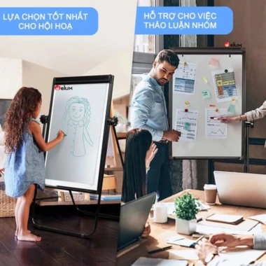 Bảng flipchart bút lông không dòng kẻ, chân gấp di động, nâng cao - 210.000 VND 6