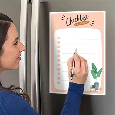 Bảng Ghi Chú Nam Châm Dán Tủ Lạnh – Viết Lời Nhắn, To‑Do List, Tặng Phụ Kiện, Giá 18k 4