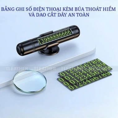 Bảng Ghi Số Điện Thoại Ô Tô 3 IN 1 - Búa phá kính và cắt dây thoát hiểm, giá chỉ 140.000đ Bảng Ghi Số Điện Thoại Ô Tô 3 IN 1 - Búa phá kính và cắt dây thoát hiểm, giá chỉ 140.000đ