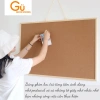 Bảng ghim gỗ 60x90cm - Trang trí tường, ghim ảnh, giấy note, kèm phụ kiện - 73.000 3