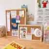 Bảng ghim gỗ 60x90cm - Trang trí tường, ghim ảnh, giấy note, kèm phụ kiện - 73.000 8