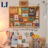 Bảng ghim gỗ bần đa năng kèm sticker, ghim, dây, móc treo, đinh - dùng cho giấy note, tranh ảnh, postcard, giá chỉ 79.000₫ 4