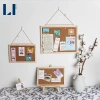 Bảng ghim gỗ bần đa năng kèm sticker, ghim, dây, móc treo, đinh - dùng cho giấy note, tranh ảnh, postcard, giá chỉ 79.000₫ 5