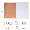 Bảng ghim gỗ bần đa năng, viết bút lông, nam châm, giấy note, treo ảnh, trang trí - Giá chỉ 164.999đ 3