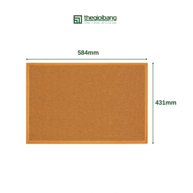 Bảng ghim Lie gỗ bần Tân Hà Thế Giới KT 40x60 60x90 90x120 - Giá ưu đãi 111.000₫