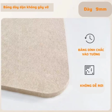 Bảng ghim nỉ dán tường - Bảng ghi chú treo ảnh, giấy note, phụ kiện, chỉ 35.000 VND 7