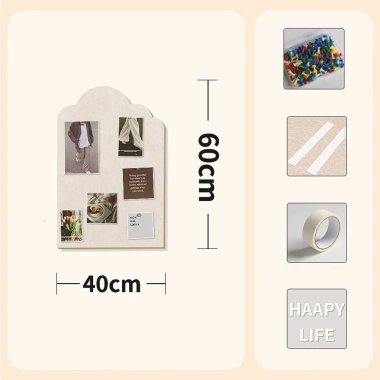 Bảng ghim nỉ dán tường - Bảng ghi chú treo ảnh, giấy note, phụ kiện, chỉ 35.000 VND 10