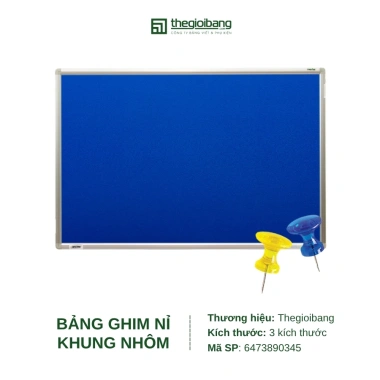 Bảng ghim nỉ treo tường Easyboard đa màu – 60x80, 60x100, 80x120, giảm giá 279k