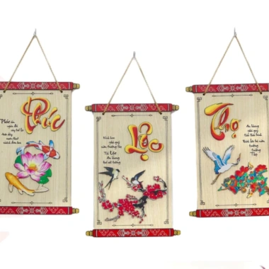 Bảng Gỗ Decor Phúc Lộc Thọ Câu Đối Ý Nghĩa, Giảm Giá, Chỉ 15.000 VND