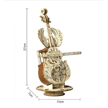 Bằng Gỗ Lắp Ráp Mô Hình 3D DIY Cello Hộp Nhạc Màu Sáng Tạo - Giá 199.876₫ 7