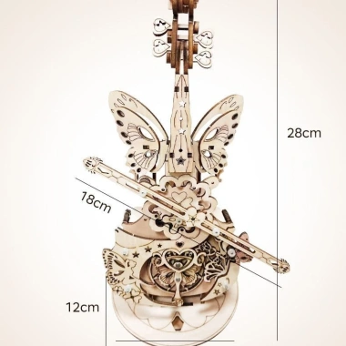 Bằng Gỗ Lắp Ráp Mô Hình 3D DIY Cello Hộp Nhạc Màu Sáng Tạo - Giá 199.876₫ 8