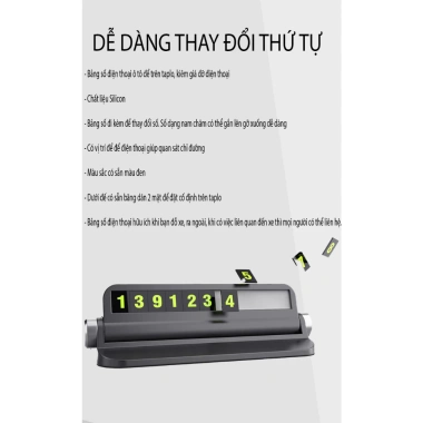 Bảng hiện thị số điện thoại đa năng kẹp điện thoại, tiện lợi cho đậu xe trên vỉa hè, sảnh - giá ưu đãi 38.000đ