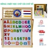 Bảng học 2 mặt chữ cái Tiếng Việt, chữ số, phép tính gắn nam châm an toàn - Education Board