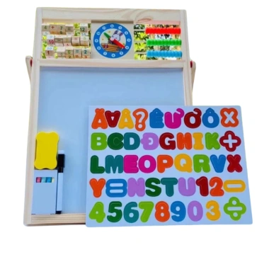 Bảng học 2 mặt chữ cái Tiếng Việt, chữ số, phép tính gắn nam châm an toàn - Education Board 2 Bảng học 2 mặt chữ cái Tiếng Việt, chữ số, phép tính gắn nam châm an toàn - Education Board 2
