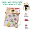 Bảng học 2 mặt chữ cái Tiếng Việt, chữ số, phép tính gắn nam châm an toàn - Education Board 3