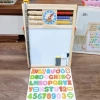 Bảng học 2 mặt chữ cái Tiếng Việt, chữ số, phép tính gắn nam châm an toàn - Education Board 4