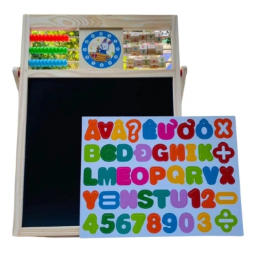 Bảng học 2 mặt chữ cái Tiếng Việt, chữ số, phép tính gắn nam châm an toàn - Education Board