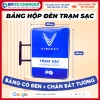 Bảng hộp đèn trạm sạc ô tô điện Vinfast SMEV có chân 40x60cm giá ưu đãi 3.04 triệu