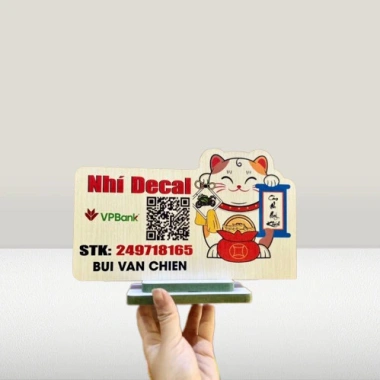 Bảng in mã QR hình mèo thần tài - Bàn để bàn bền đẹp sang trọng, giá ưu đãi 26.250 VND Bảng in mã QR hình mèo thần tài - Bàn để bàn bền đẹp sang trọng, giá ưu đãi 26.250 VND