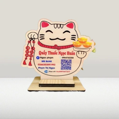 Bảng in mã QR hình mèo thần tài - Bàn để bàn bền đẹp sang trọng, giá ưu đãi 26.250 VND 9 Bảng in mã QR hình mèo thần tài - Bàn để bàn bền đẹp sang trọng, giá ưu đãi 26.250 VND 9