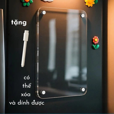 Bảng kế hoạch công việc ngày K198 - Mica suốt, bút nam châm mạnh, dán tủ lạnh 10