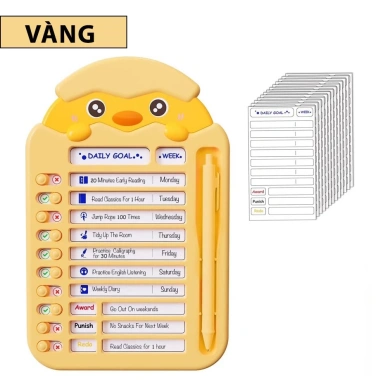 Bảng Kế Hoạch To Do List Hàng Tuần Cho Bé - Đồ Chơi Gà Con Nhiệm Vụ, Tăng Kỷ Luật, Hoàn Thành Kế Hoạch