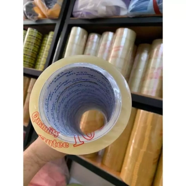 Băng Keo 100Yard 4.7cm 1.2Kg 6 cuộn - Keo dầy, bám dính chắc, dán thùng đóng hàng Toppie