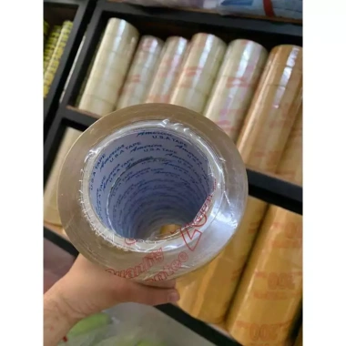 Băng keo 1.8kg 200 yard - Cuộn lớn keo dính chắc, 6 cuộn Toppie cho đóng gói 4
