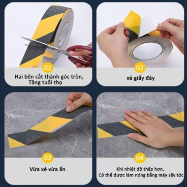 Băng keo cảnh báo Homix chống trượt, chịu nước, dùng trong nhà & ngoài trời 85.000₫ 3 Băng keo cảnh báo Homix chống trượt, chịu nước, dùng trong nhà & ngoài trời 85.000₫ 3