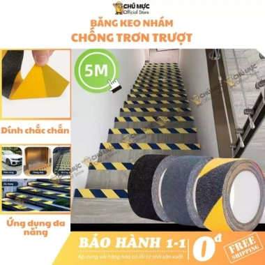 Băng keo cảnh báo Homix chống trượt, chịu nước, dùng trong nhà & ngoài trời 85.000₫