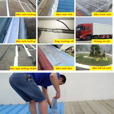 Băng Keo Chống Thấm Nước Siêu Dính Đa Năng 5mx10cm – Chống Dột, Vá Vết Nứt, Dễ Dán 2