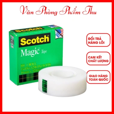 Băng Keo Dán Tiền 3M Scotch Magic – Dán chắc, không bám bụi, Giá 68.000₫ (Giá gốc 85.680₫)