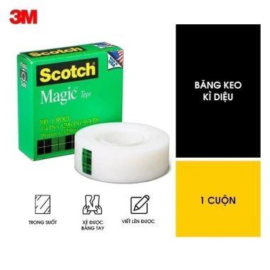 Băng Keo Dán Tiền 3M Scotch Magic – Dán chắc, không bám bụi, Giá 68.000₫ (Giá gốc 85.680₫) 2 Băng Keo Dán Tiền 3M Scotch Magic – Dán chắc, không bám bụi, Giá 68.000₫ (Giá gốc 85.680₫) 2
