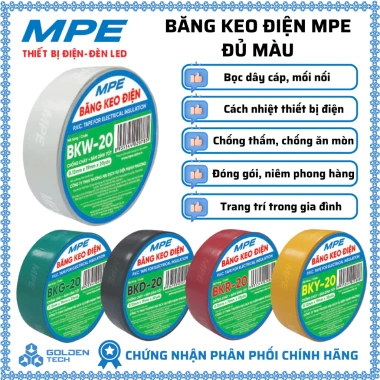 Băng keo điện MPE tiêu chuẩn Châu Âu chính hãng - Giá chỉ 10.000₫, giảm tới 20%