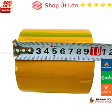 Băng keo đục OPP 10cm 100 yard lõi giấy 3mm - Dán thùng xốp, đông lạnh, giá 35.000 VND 5